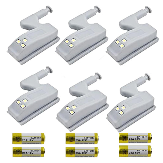 Pack LED Hinge Light for cabinets, closets, and wardrobes (4 Units)