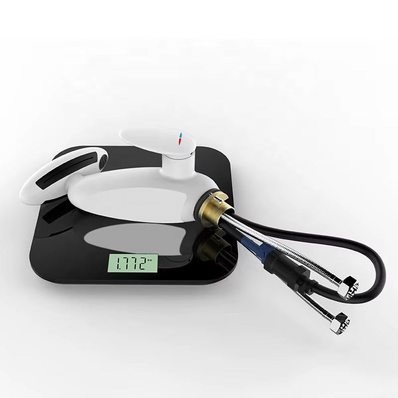 LED Ambient Light Wash Basin Pull Out Lavatory Basin Faucet Bathroom Faucets