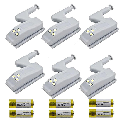 Pack LED Hinge Light for cabinets, closets, and wardrobes (4 Units)