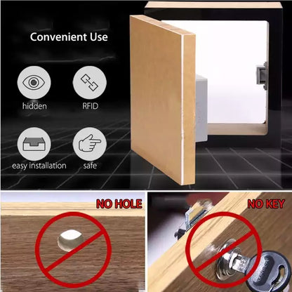 Hidden Push-Open Smart Latch for Wood Furniture