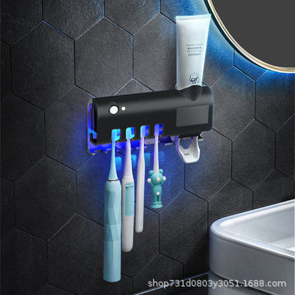 Smart UV Toothbrush Sterilizer & Wall-Mounted Holder | Automatic Disinfection