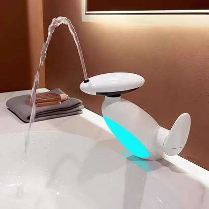 LED Ambient Light Wash Basin Pull Out Lavatory Basin Faucet Bathroom Faucets