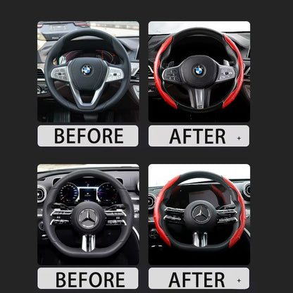 Universal 4-Spoke Non-Slip ABS Steering Wheel Cover — Premium Comfort & Control