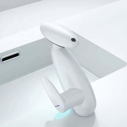 LED Ambient Light Wash Basin Pull Out Lavatory Basin Faucet Bathroom Faucets