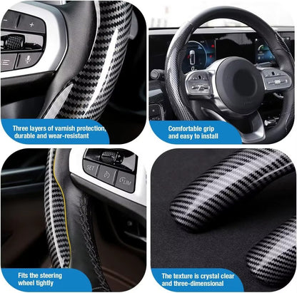 Universal 4-Spoke Non-Slip ABS Steering Wheel Cover — Premium Comfort & Control