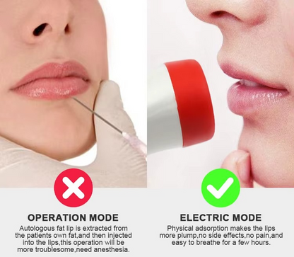 ✨ جهاز تكبير الشفاه الاهتزازي – امتلاء فوري وجاذبية مضاعفة بدون جراحة! 💋✨